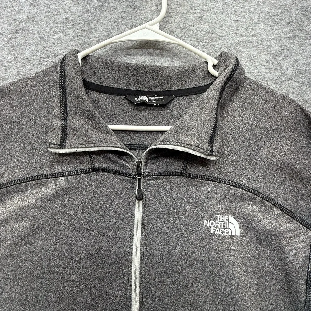 The North Face 1/4 Zip Pullover Mens XL Training Polyester Gray Heather Heather